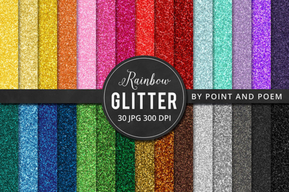 Download Rainbow Glitter Digital Paper - Paper Collection
