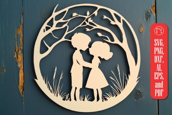Download Paper Cut Kids Wall Decor SVG - Paper Collection
