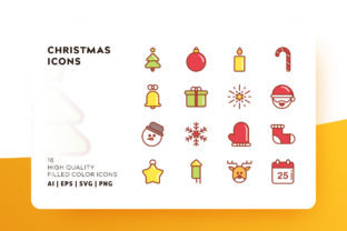 Download Christmas Icons Filled - Christmas icons Collection