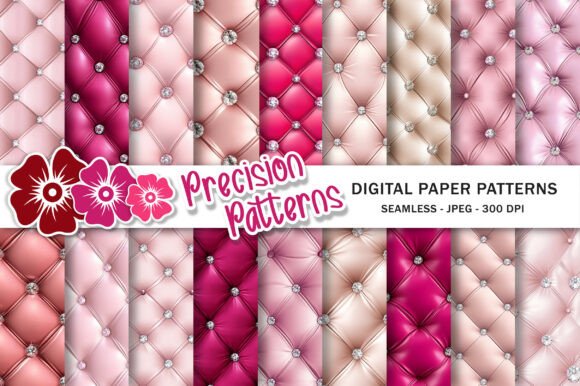 Download Diamond Tufted Pink Sparkle Paper - Paper Collection