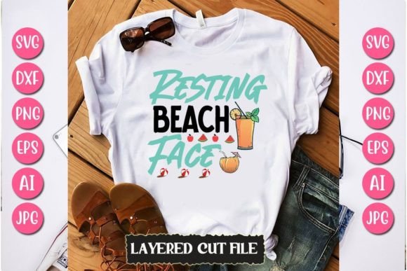 Download Resting Beach Face Svg Cut File - Resting beach face svg cut file Collection