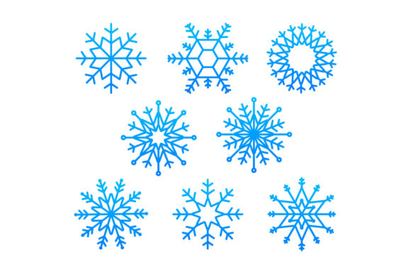 Download Snowflake Vector Icon Background Set Whi - Premium Bundle