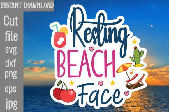Download Resting Beach Face SVG Cut File - Resting beach face svg cut file Collection