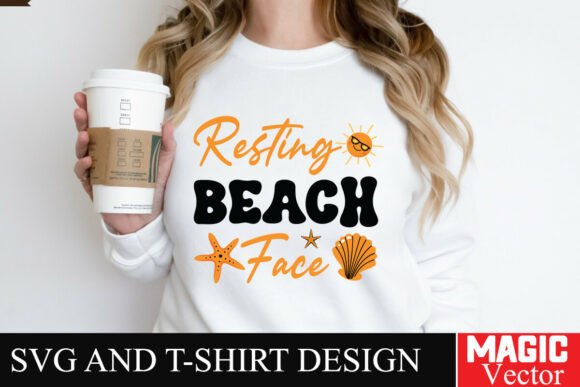 Download Resting Beach Face SVG Cut File - Resting beach face svg cut file Collection