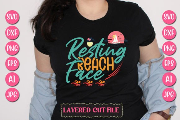 Download Resting Beach Face Svg Cut File - Resting beach face svg cut file Collection