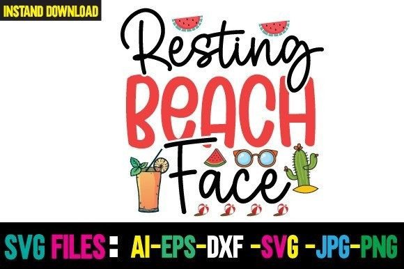 Download Resting Beach Face Svg Cut File - Resting beach face svg cut file Collection