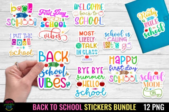Download Back to School Stickers Bundle I School - School Collection