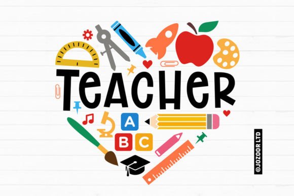 Download Teacher Heart Back to School SVG - School Collection