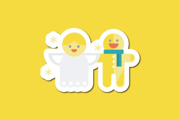 Download Christmas Icons Sticker Ginger Bread - Christmas icons Collection