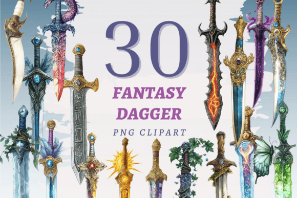 Download Fantasy Dagger PNG Bundle - Fantasy Collection