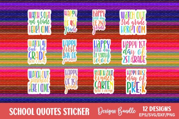 Download School Quotes Sticker Bundle - School Collection