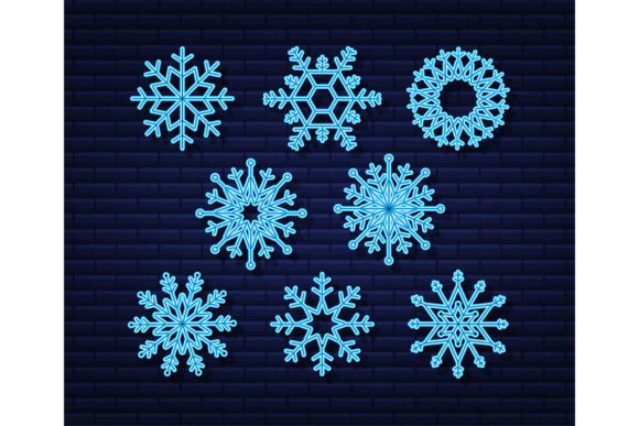 Download Snowflake Vector Icon Background Set Whi - Premium Bundle